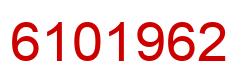 Número 6101962 imagen rojo
