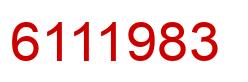 Número 6111983 imagen rojo