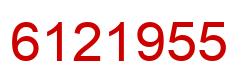 Number 6121955 red image