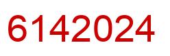 Number 6142024 red image