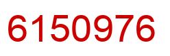 Número 6150976 imagen rojo