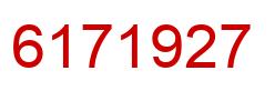 Number 6171927 red image