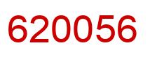Number 620056 red image