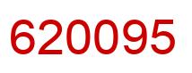 Number 620095 red image