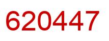 Número 620447 imagen rojo