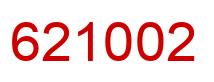 Number 621002 red image