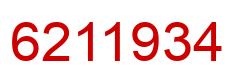 Número 6211934 imagen rojo