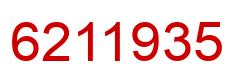 Number 6211935 red image