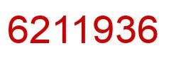 Number 6211936 red image