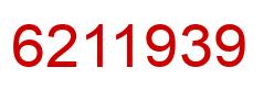 Number 6211939 red image