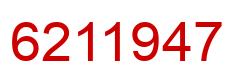 Number 6211947 red image
