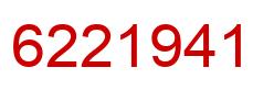 Number 6221941 red image