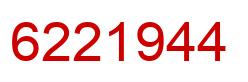 Number 6221944 red image