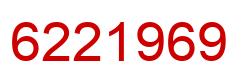 Number 6221969 red image