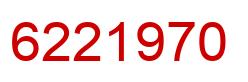 Number 6221970 red image