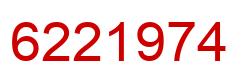 Number 6221974 red image