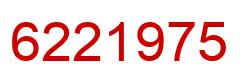 Number 6221975 red image