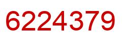 Número 6224379 imagen rojo