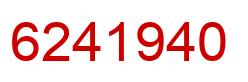 Number 6241940 red image
