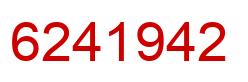 Number 6241942 red image