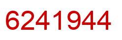 Number 6241944 red image