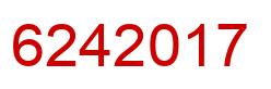 Number 6242017 red image