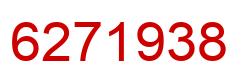 Number 6271938 red image