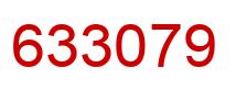 Number 633079 red image