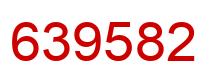 Number 639582 red image