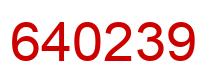 Número 640239 imagen rojo