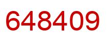 Número 648409 imagen rojo