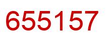 Number 655157 red image