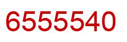 Number 6555540 red image