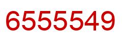 Number 6555549 red image