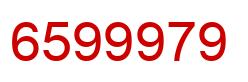 Number 6599979 red image