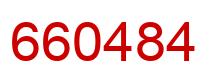 Number 660484 red image