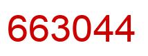 Number 663044 red image