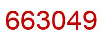 Number 663049 red image
