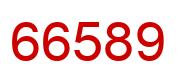 Número 66589 imagen rojo