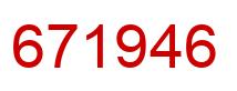 Number 671946 red image