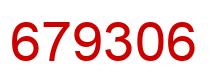 Number 679306 red image