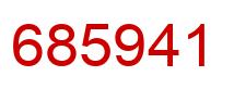Number 685941 red image