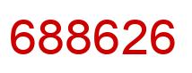 Number 688626 red image