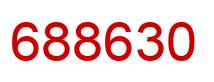 Number 688630 red image