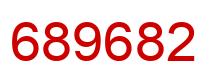 Number 689682 red image