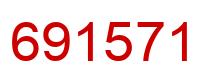 Number 691571 red image