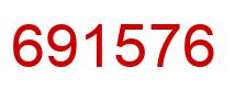 Número 691576 imagen rojo