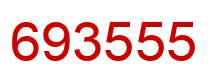 Number 693555 red image