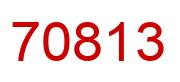 Number 70813 red image