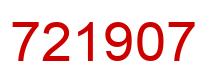 Number 721907 red image